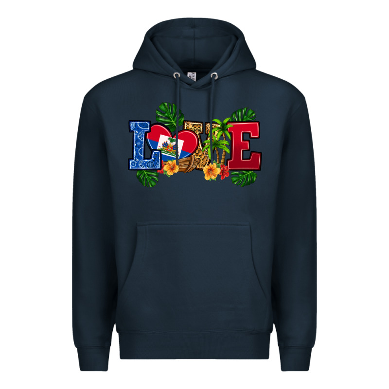 Love Haitian Republic Premium Hoodie by RanaPortraitStore | Teevron