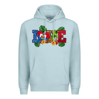 Blue Mist love haitian republic Premium Hoodie - RanaPortraitStore