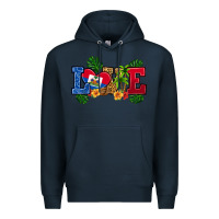 Navy love haitian republic Premium Hoodie - RanaPortraitStore