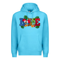 Ocean Blue love haitian republic Premium Hoodie - RanaPortraitStore