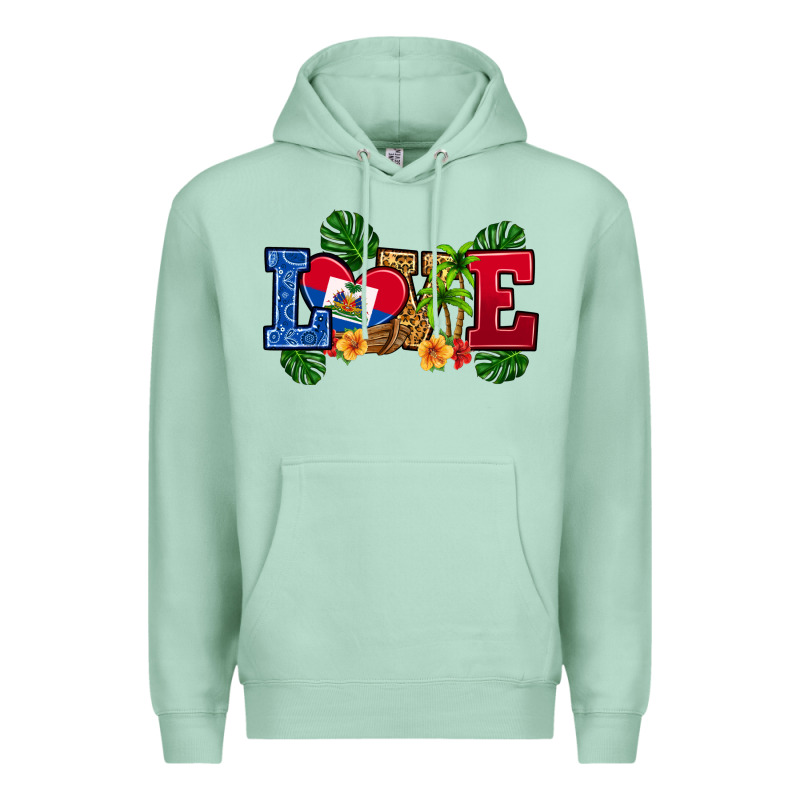Love Haitian Republic Premium Hoodie by RanaPortraitStore | Teevron