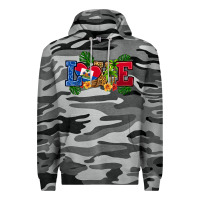 Slate Camo love haitian republic Premium Hoodie - RanaPortraitStore