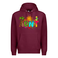 Burgundy summer aunt Premium Hoodie - RanaPortraitStore