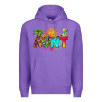 Purple summer aunt Premium Hoodie - RanaPortraitStore