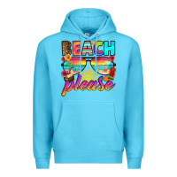 Ocean Blue beach please Premium Hoodie - RanaPortraitStore