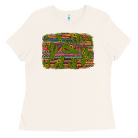 Bone cinco de mayo sunflower and cactus background Ladies Tee - Artiststas