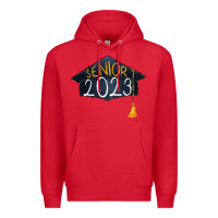 Red senior 2023 graduation Premium Hoodie - RanaPortraitStore