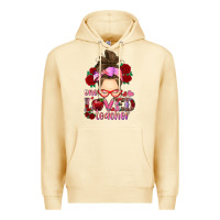 Pina Colada one loved teacher messy bun Premium Hoodie - RanaPortraitStore