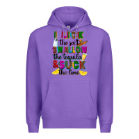 Purple i lick the salt swallow the tequila and suck the l Premium Hoodie - RanaPortraitStore