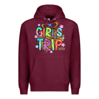 Burgundy girls trip 2023 Premium Hoodie - RanaPortraitStore