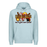 Blue Mist diamonds are a girls best friends Premium Hoodie - RanaPortraitStore