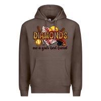Coffee diamonds are a girls best friends Premium Hoodie - RanaPortraitStore