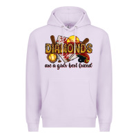 Lilac diamonds are a girls best friends Premium Hoodie - RanaPortraitStore