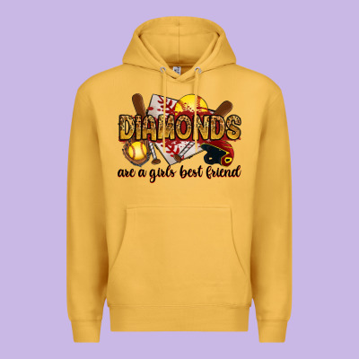 Premium Hoodie diamonds are a girls best friends