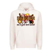 Pale Pink diamonds are a girls best friends Premium Hoodie - RanaPortraitStore