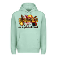 Seafoam diamonds are a girls best friends Premium Hoodie - RanaPortraitStore