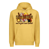 Antique Gold diamonds are a girls best friends Premium Hoodie - RanaPortraitStore