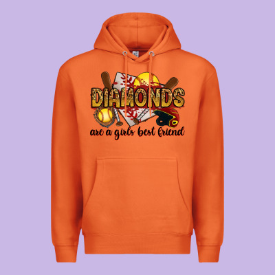 Premium Hoodie diamonds are a girls best friends