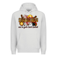 Dove Grey diamonds are a girls best friends Premium Hoodie - RanaPortraitStore
