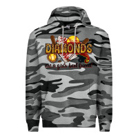 Slate Camo diamonds are a girls best friends Premium Hoodie - RanaPortraitStore