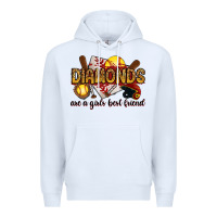 White diamonds are a girls best friends Premium Hoodie - RanaPortraitStore