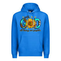 True Royal with god all things possible Premium Hoodie - RanaPortraitStore