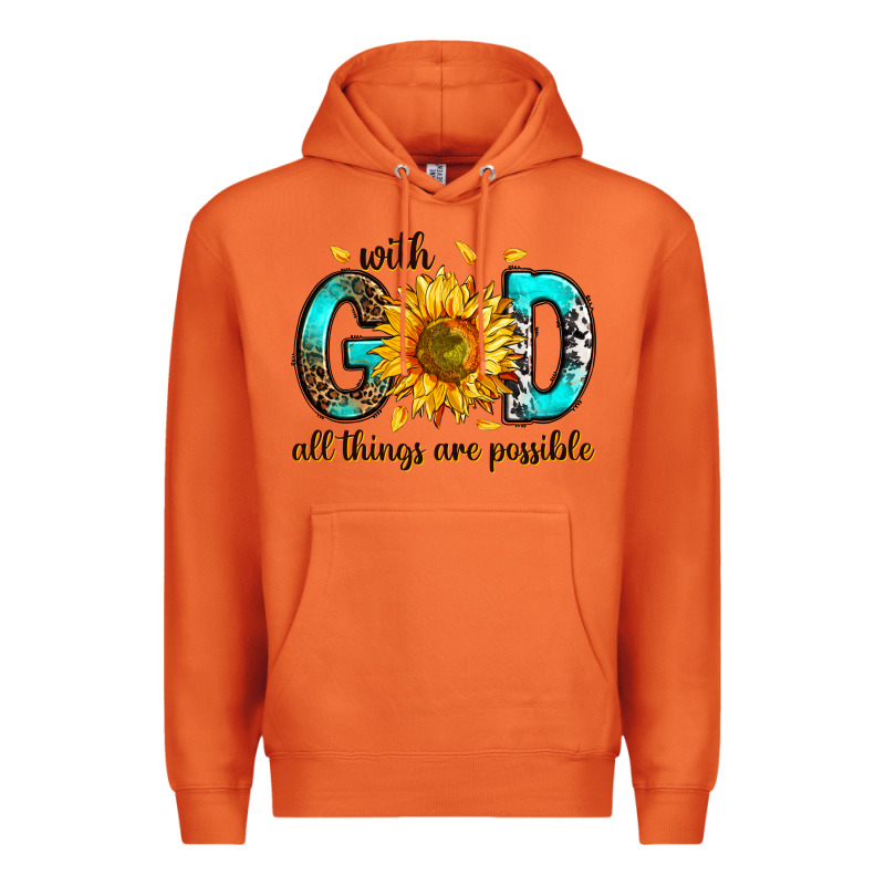 With God All Things Possible Premium Hoodie by RanaPortraitStore | Teevron