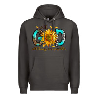 Smoke with god all things possible Premium Hoodie - RanaPortraitStore