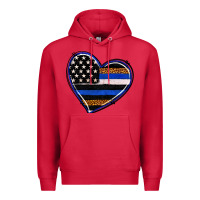 Cardinal police heart Premium Hoodie - RanaPortraitStore