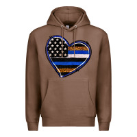 Chestnut police heart Premium Hoodie - RanaPortraitStore