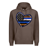 Coffee police heart Premium Hoodie - RanaPortraitStore