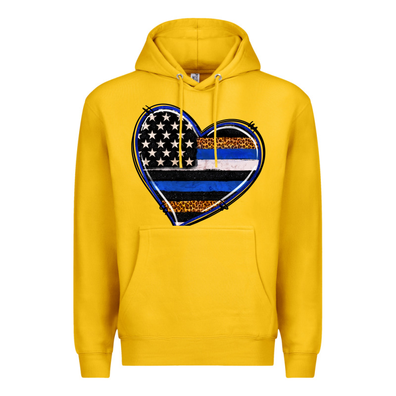 Police Heart Premium Hoodie by RanaPortraitStore | Teevron