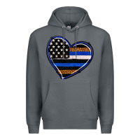 Rock police heart Premium Hoodie - RanaPortraitStore