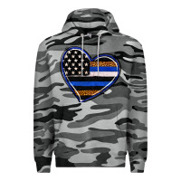 Slate Camo police heart Premium Hoodie - RanaPortraitStore