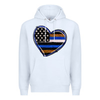 White police heart Premium Hoodie - RanaPortraitStore