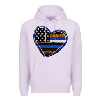 Lilac police heart Premium Hoodie - RanaPortraitStore