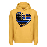 Mustard police heart Premium Hoodie - RanaPortraitStore