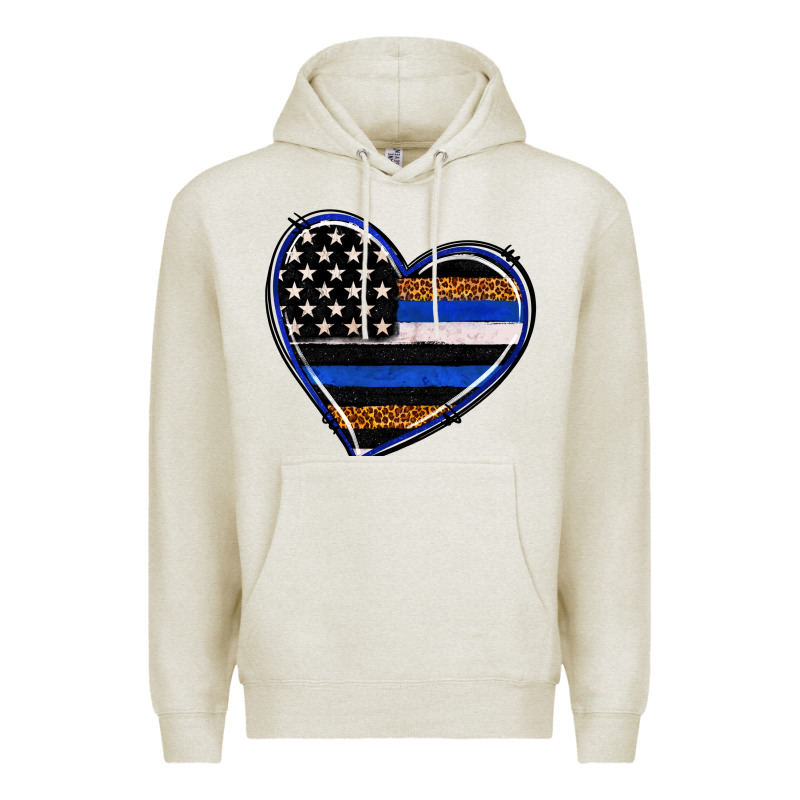 Police Heart Premium Hoodie by RanaPortraitStore | Teevron