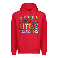 Red i love my job for all the little reason Premium Hoodie - RanaPortraitStore