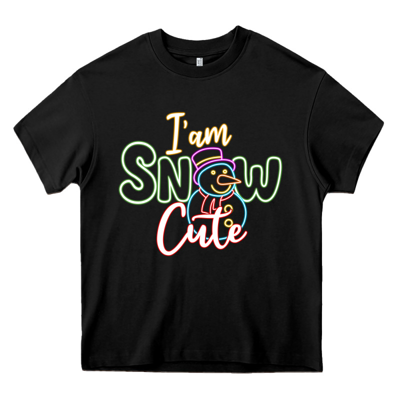 L Am Snow Cute Heavy Core Tee by CowhideDigitalArt | Teevron