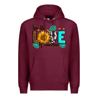 Burgundy for the love of sunshine Premium Hoodie - RanaPortraitStore