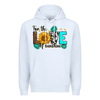 White for the love of sunshine Premium Hoodie - RanaPortraitStore
