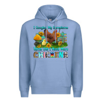 Colony Blue i googled my symptoms turns out i need more chicke Premium Hoodie - RanaPortraitStore