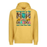 Antique Gold god gifted me two titles mom and grandma and i roc Premium Hoodie - RanaPortraitStore
