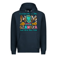Navy god gifted me two titles mom and grandma and i roc Premium Hoodie - RanaPortraitStore
