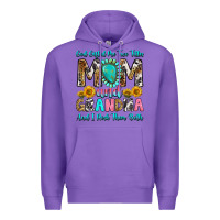 Purple god gifted me two titles mom and grandma and i roc Premium Hoodie - RanaPortraitStore