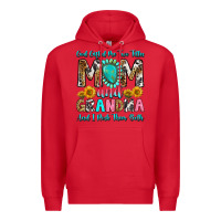 Red god gifted me two titles mom and grandma and i roc Premium Hoodie - RanaPortraitStore