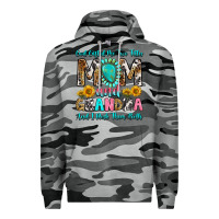 Slate Camo god gifted me two titles mom and grandma and i roc Premium Hoodie - RanaPortraitStore
