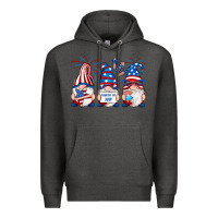 Charcoal Heather fourth of july gnomes Premium Hoodie - RanaPortraitStore