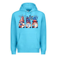 Ocean Blue fourth of july gnomes Premium Hoodie - RanaPortraitStore